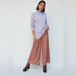 anthropologie maeve crystal lilac tunic mock neck sweater